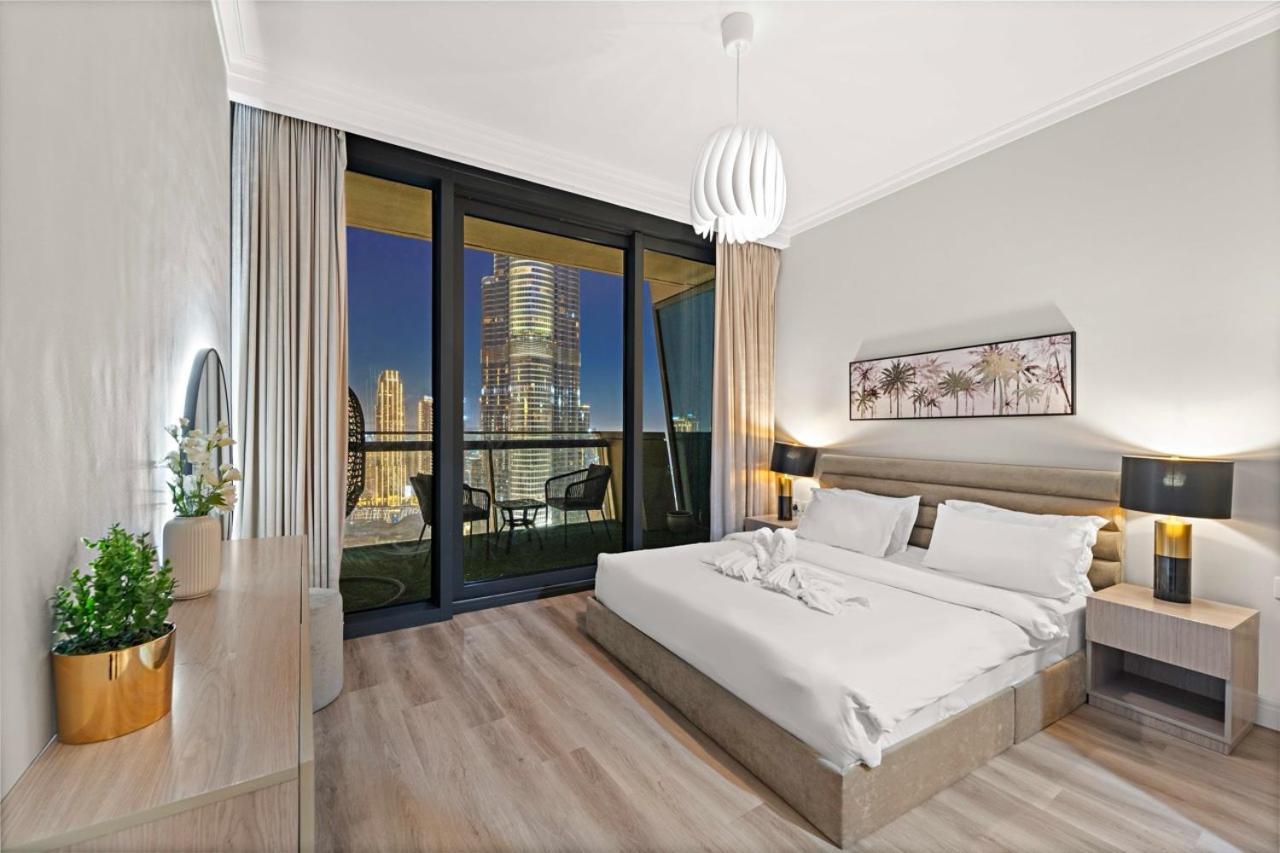 First Class 3Br With Full Burj Khalifa And Fountain View 두바이 외부 사진